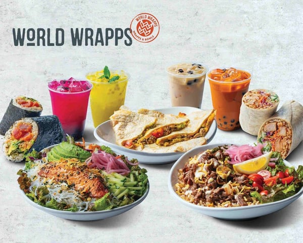 World Wrapps menu offerings